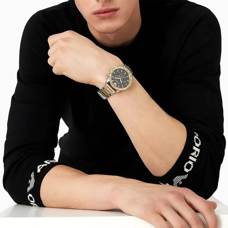 Emporio Armani Chronograph Black Dial Men's Watch | AR11521